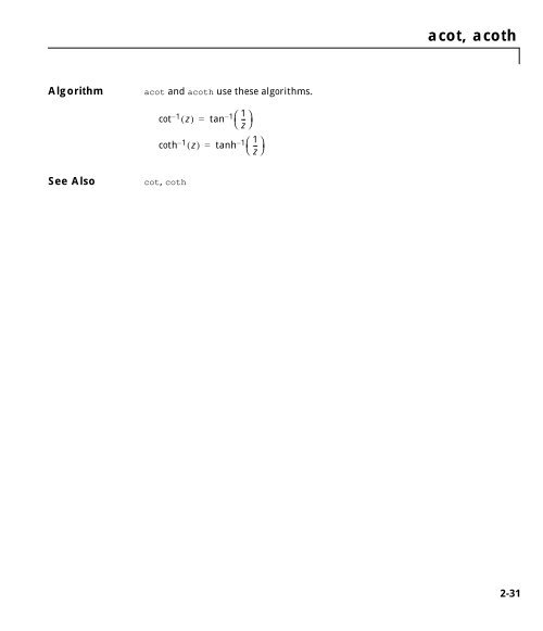 MATLAB Function Reference Volume 1: A - E - Bad Request