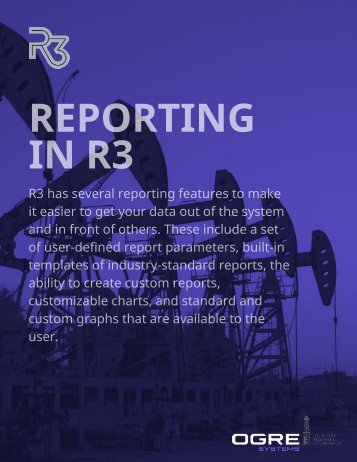 Guide to Reporting in R3