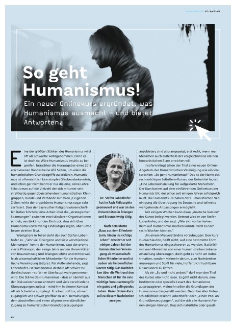 humanistisch! Das Magazin #13 - 2/2021