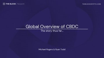 Global Overview of CBDC - The Block Research