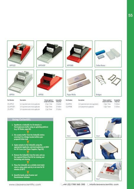 Cleaver Scientific Produktkatalog