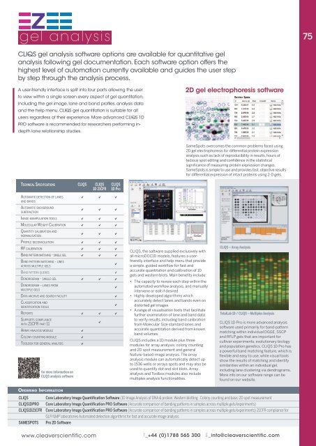 Cleaver Scientific Produktkatalog