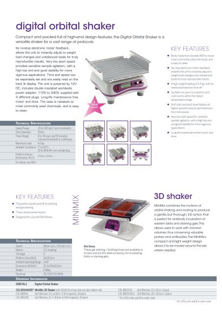 Cleaver Scientific Produktkatalog