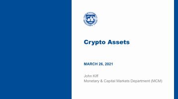Crypto Assets & Stablecoins