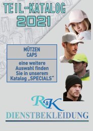 2021 Teilkatalog Mützen + Caps