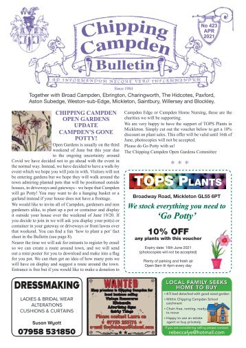 Chipping Campden Bulletin April 2021 Issue