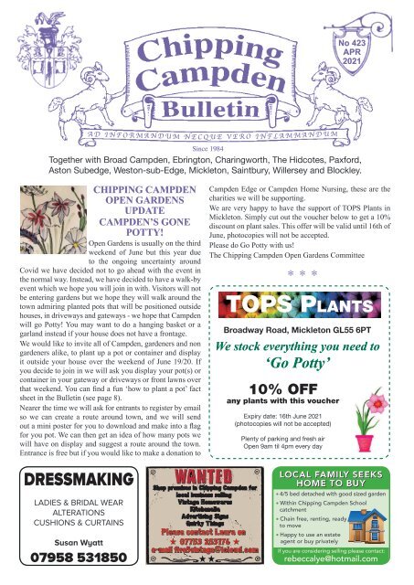 Chipping Campden Bulletin April 2021 Issue