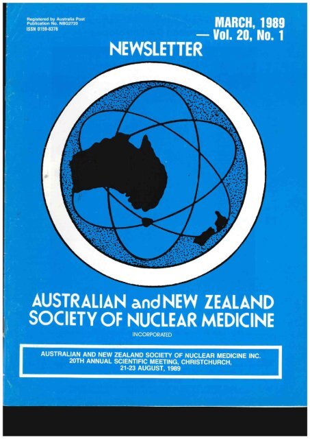 ANZSNM Newsletter Vol 20 No 1 March 1989