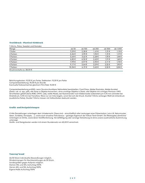 Toferer Katalog 2021-22