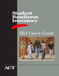SRI User's Guide - ACT