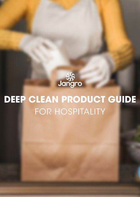 Deep Clean Product Guide - Hospitality