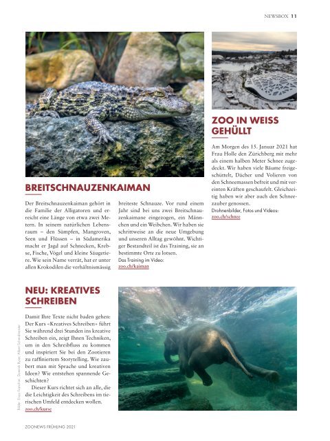 Zoonews Frühling 2021