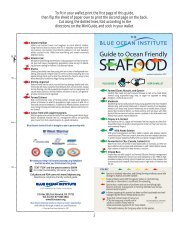 Seafood Guide - Blue Ocean Institute