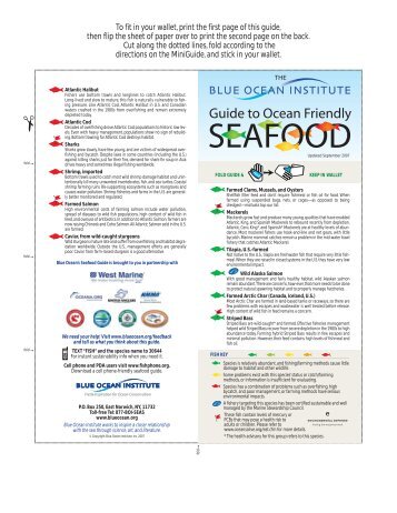 Seafood Guide - Blue Ocean Institute