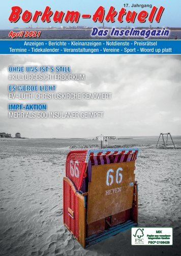 April 2021   Borkum-Aktuell - Das Inselmagazin