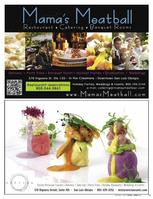  Food Wine Central Coast Directory 2021