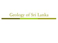 Geology of Sri Lanka
