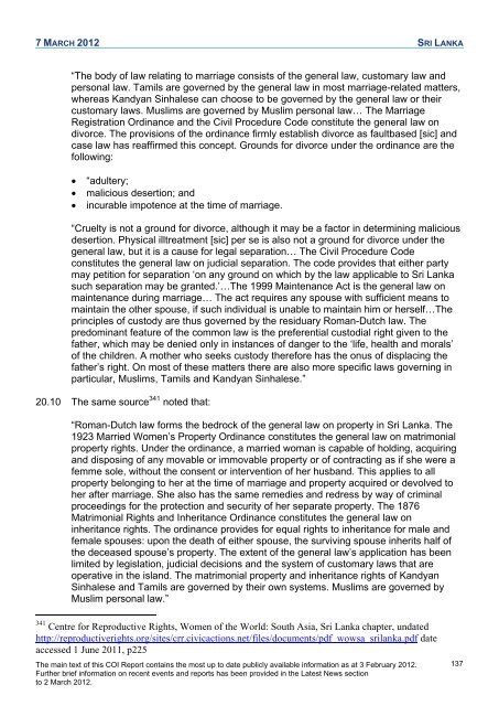 COI Report March 2012 - UK Border Agency - Home Office