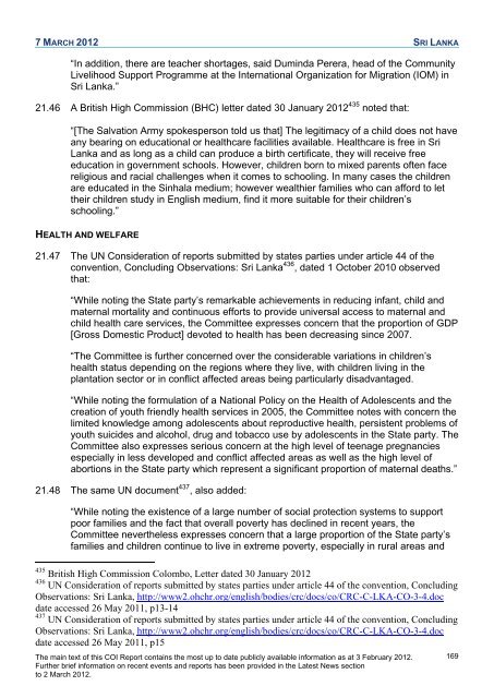 COI Report March 2012 - UK Border Agency - Home Office