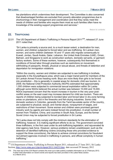 COI Report March 2012 - UK Border Agency - Home Office