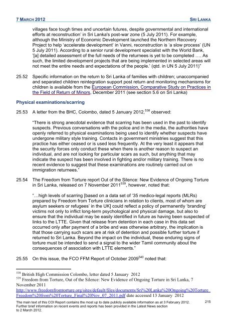 COI Report March 2012 - UK Border Agency - Home Office