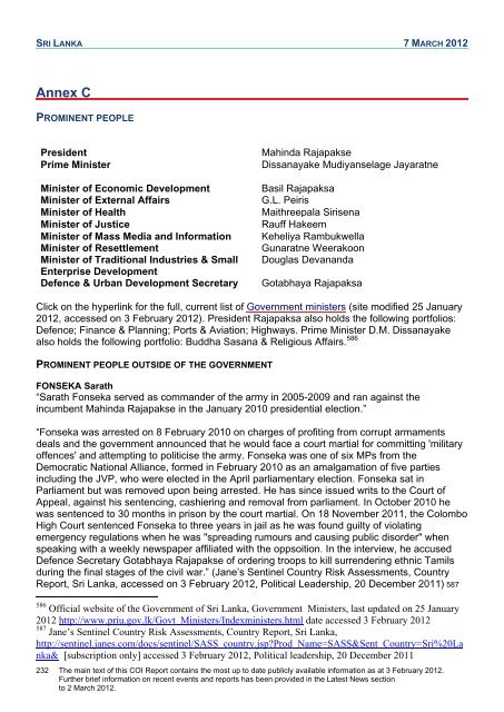 COI Report March 2012 - UK Border Agency - Home Office