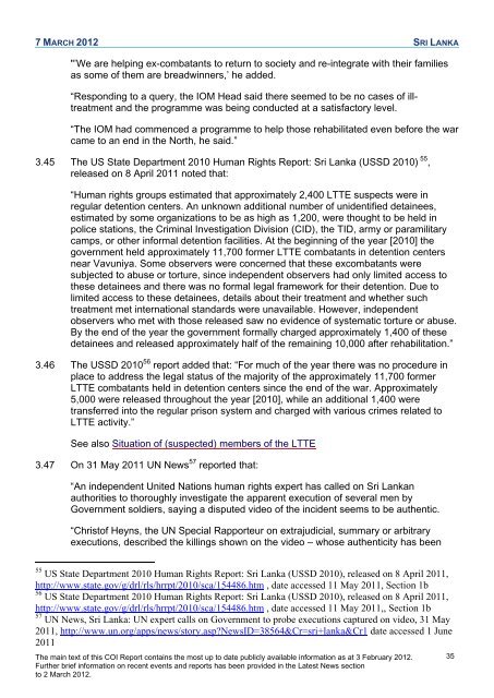 COI Report March 2012 - UK Border Agency - Home Office