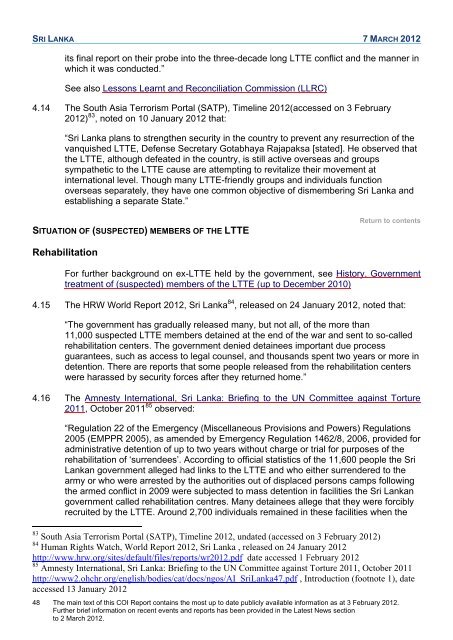 COI Report March 2012 - UK Border Agency - Home Office