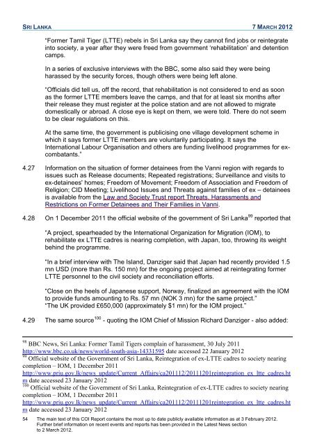 COI Report March 2012 - UK Border Agency - Home Office