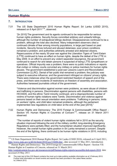 COI Report March 2012 - UK Border Agency - Home Office