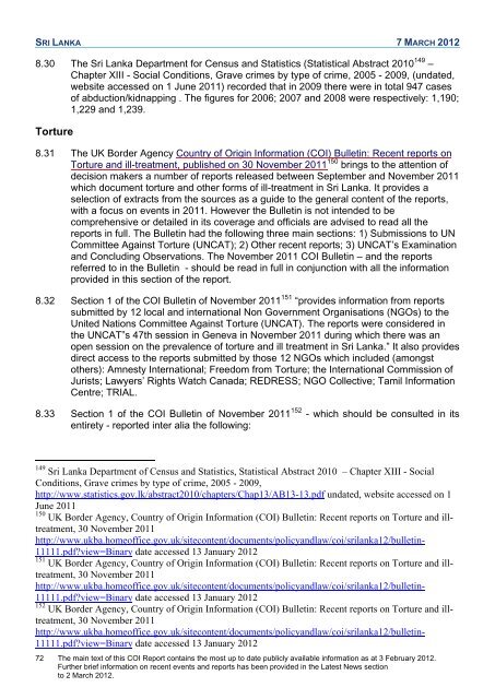 COI Report March 2012 - UK Border Agency - Home Office