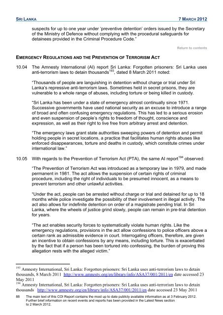 COI Report March 2012 - UK Border Agency - Home Office