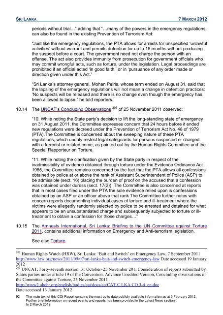 COI Report March 2012 - UK Border Agency - Home Office