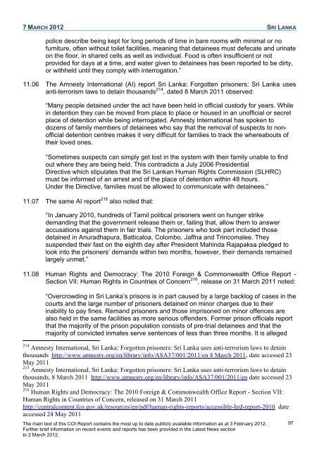 COI Report March 2012 - UK Border Agency - Home Office