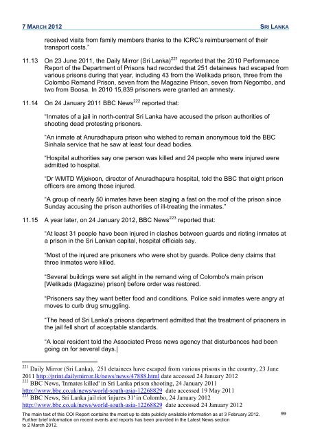 COI Report March 2012 - UK Border Agency - Home Office