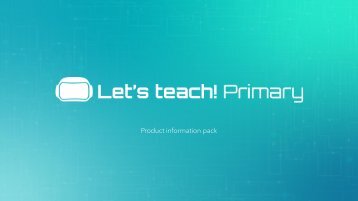Let's teach! Primary - Walkthrough