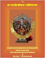 Sri sudarshana vaibhavam Sri sudarshana ... - Sundarasimham