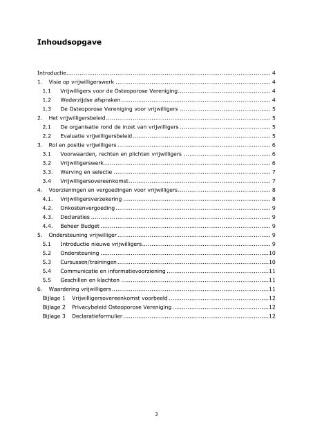 Vrijwilligersbeleid Osteoporose Vereniging 2021 def