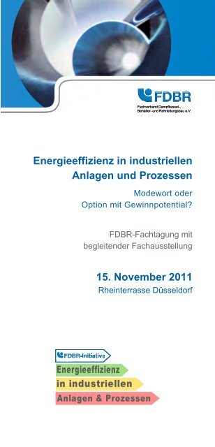 Energieeffizienz im Unternehmen - FDBR