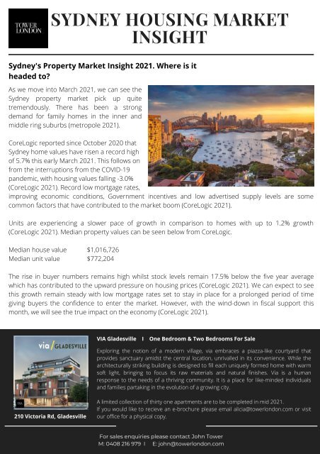 Properties For Lease April 2021
