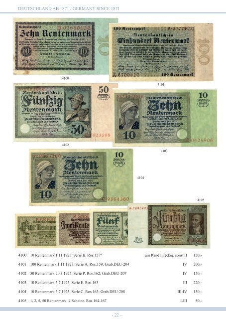 94. Auktion - Banknoten & Notgeld - Emporium Hamburg