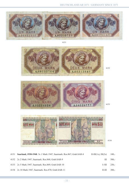 94. Auktion - Banknoten & Notgeld - Emporium Hamburg