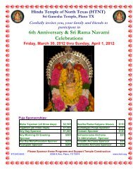 6th Anniversary & Sri Rama Navami Celebrations - Sri Ganesha ...