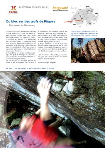 Proposition de Course 04.2021 – Du bloc sur des oeufs de Pâques