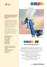 Fine Finish Spray Gun - Binks Devilbiss Ransburg spray guns