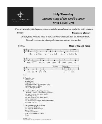 Holy Thursday