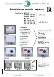 Industrietemperaturregler - STUHL Regelsysteme GmbH