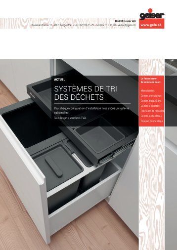 Systèmes de tri des déchets