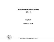 National Cu National Curriculum 2012 - Nctb