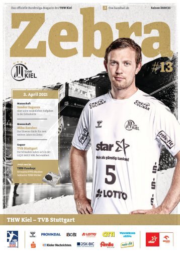 ZEBRA Hallenheft THW Kiel vs. TVB Stuttgart, 03.04.2021 in Kiel